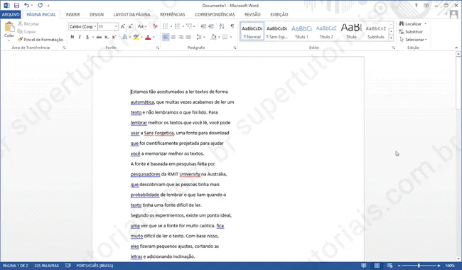 como remover quebra linha word img1