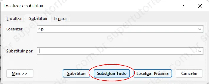 como remover quebra linha word img4