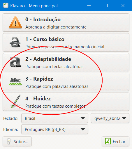 como aprender digitacao klavaro img6