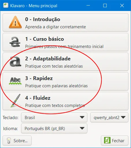 como aprender digitacao klavaro img6