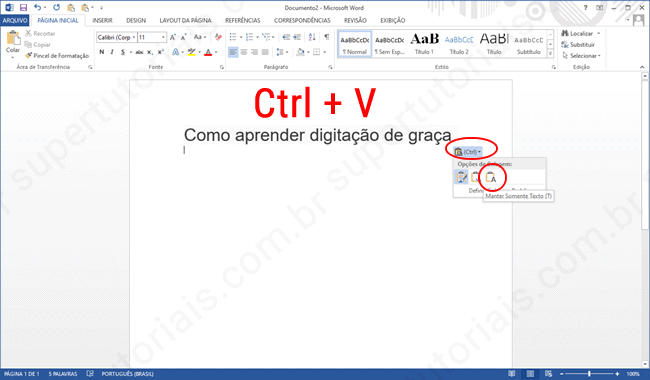como colar word sem formatacao img3