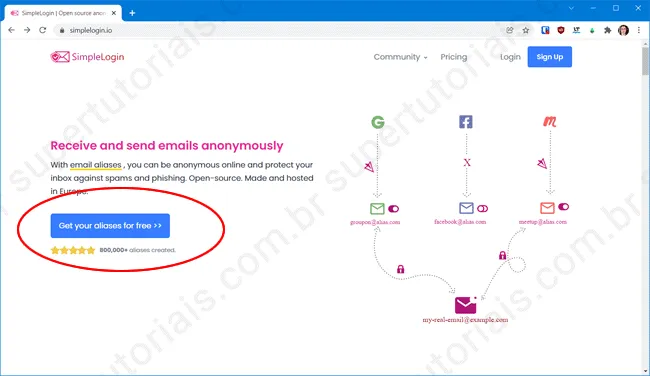 como criar conta site sem email pessoal img1 como criar conta site sem email pessoal img1