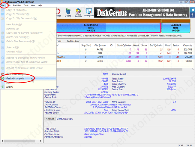 como estender particao img12 como estender particao img12