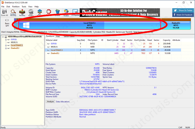 como estender particao img13 como estender particao img13