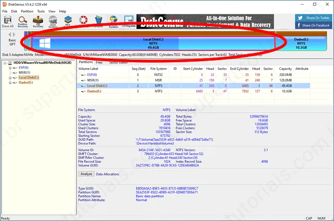 como estender particao img13 como estender particao img13