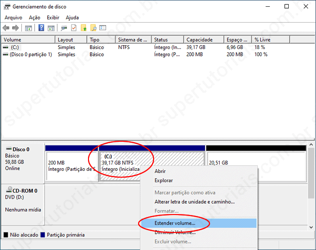 como estender particao img2 como estender particao img2