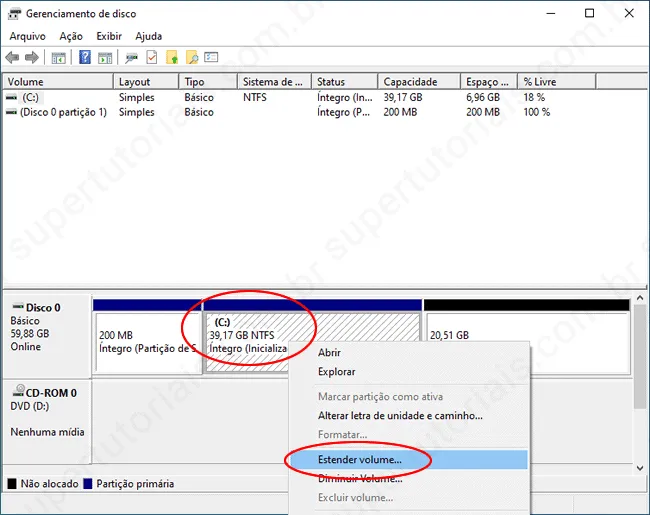 como estender particao img2 como estender particao img2