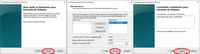como estender particao img3 como estender particao img3