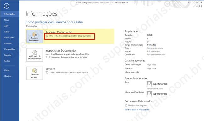 como proteger documento senha img4