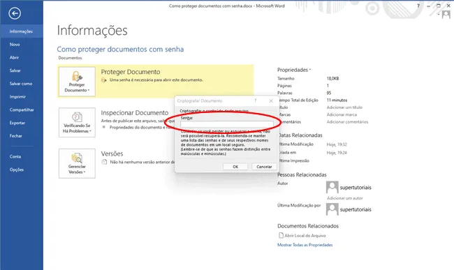 como proteger documento senha img5