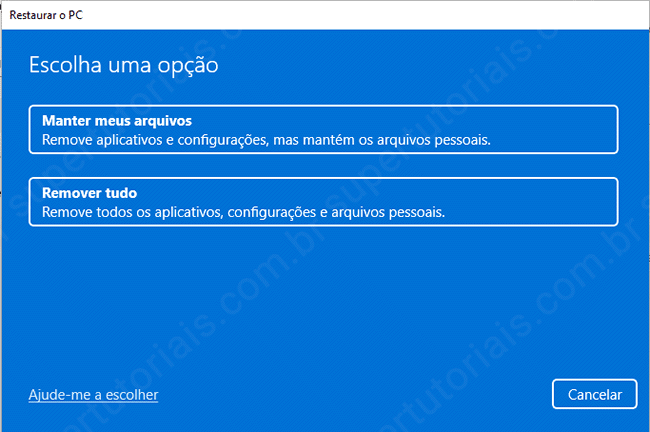 como restaurar configuracoes fabrica win11 img5