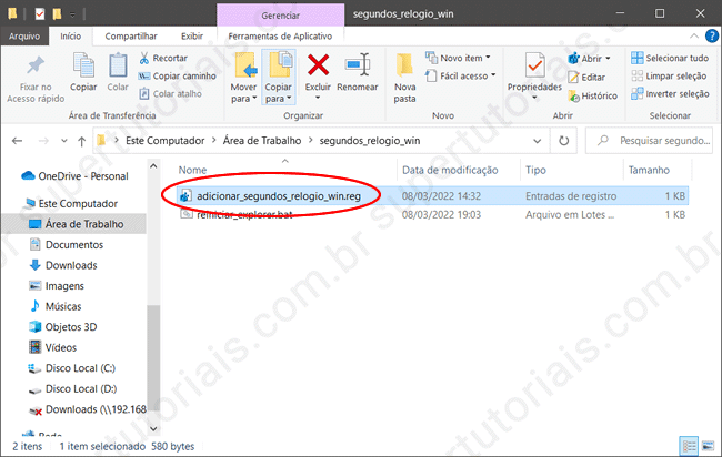 como colocar segundos relogio windows img2