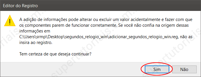como colocar segundos relogio windows img3