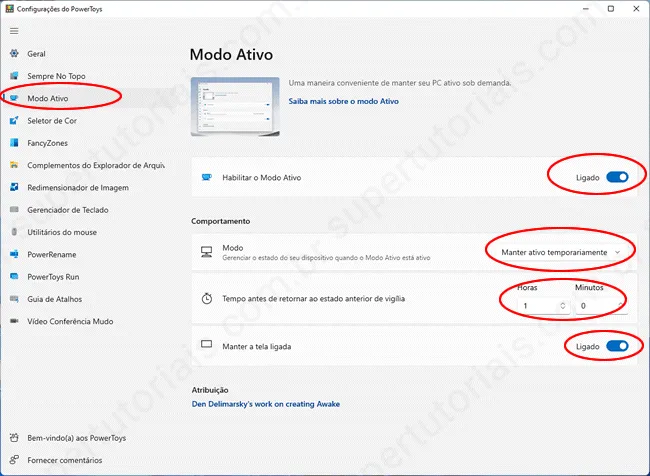como manter tela windows11 ligada img3