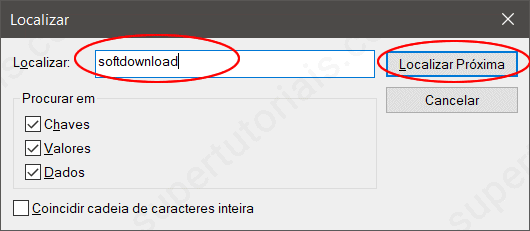 como pesquisar registro windows img3