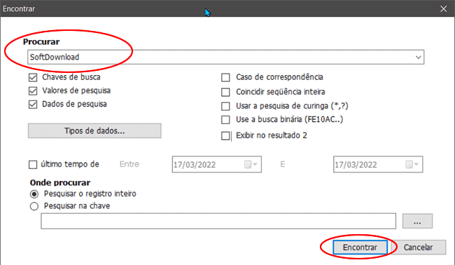 como pesquisar registro windows img6