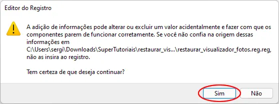 como restaurar visualizador de fotos win11 img3
