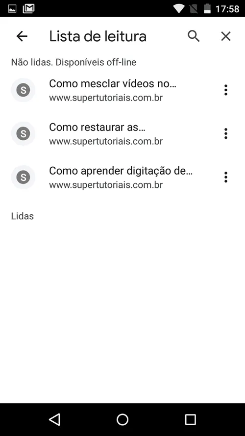 como usar lista leitura chrome img7