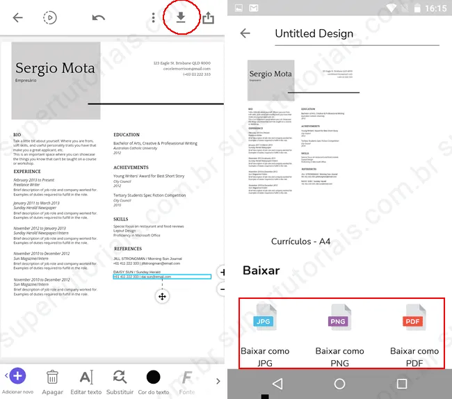 como criar curriculo pelo celular img11 como criar curriculo pelo celular img11