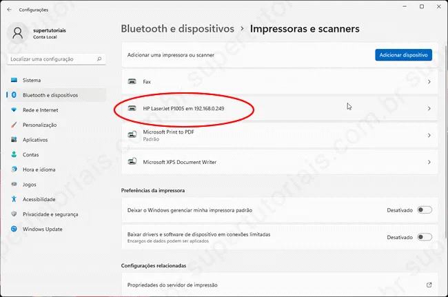 como definir impressora padrao windows11 img4