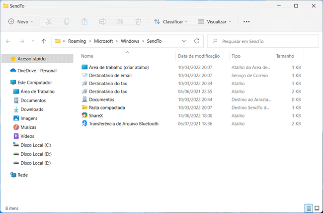 como adicionar pasta enviar para img2