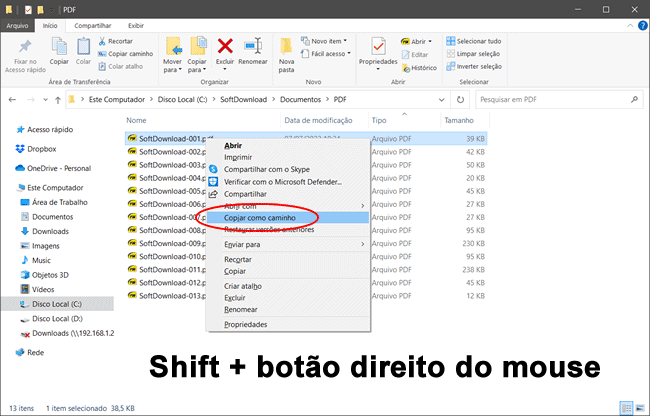 como copiar caminho arquivo img2
