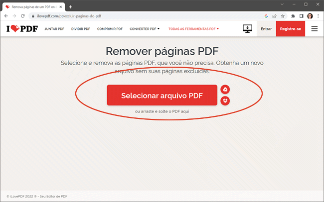como excluir pagina pdf online img1