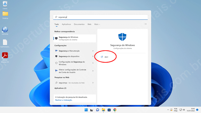 como remover arquivo quarentena windows11 img1