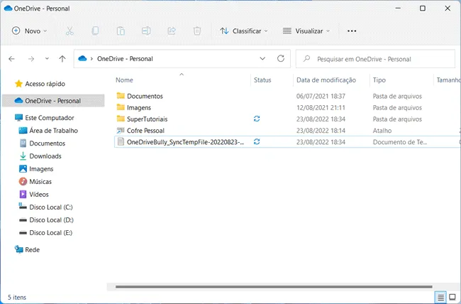 como sincronizar qualquer pasta onedrive img8