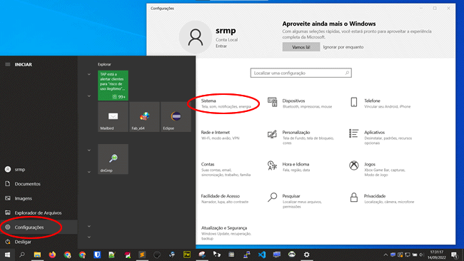 como alterar tempo desligamento tela img1
