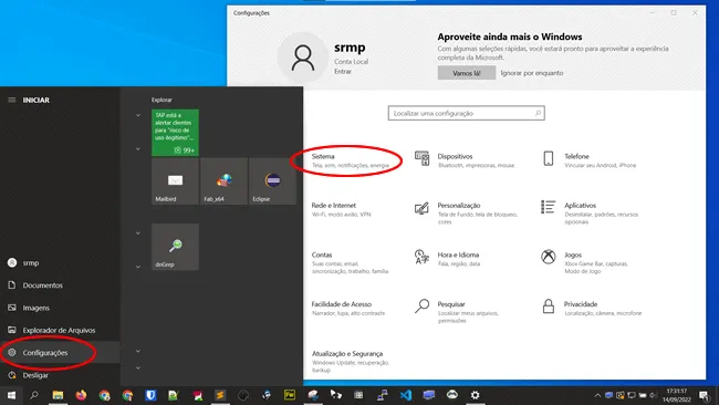 como alterar tempo desligamento tela img1