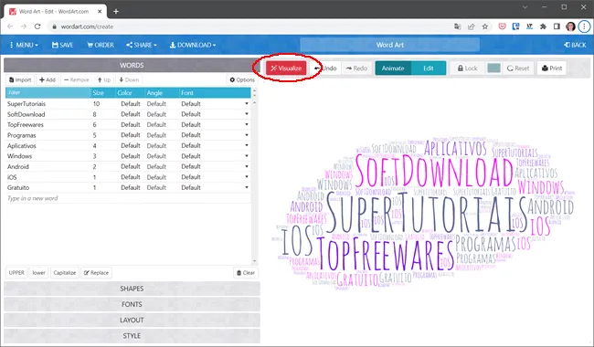 como criar nuvem palavras img6