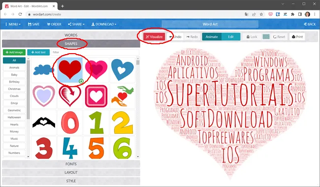 como criar nuvem palavras img7