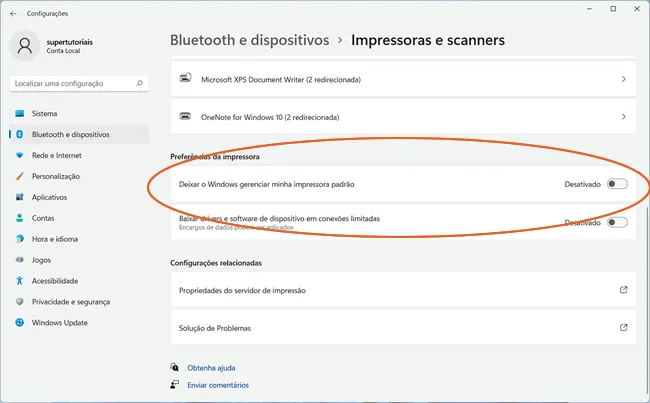 como definir impressora padrao windows10 11 img9
