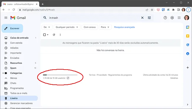 como deletar anexos gmail img10