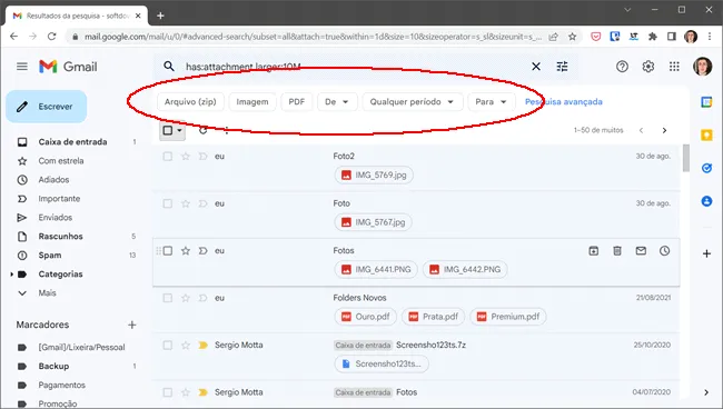 como deletar anexos gmail img6