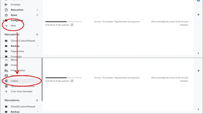 como deletar anexos gmail img8