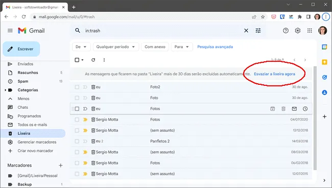 como deletar anexos gmail img9