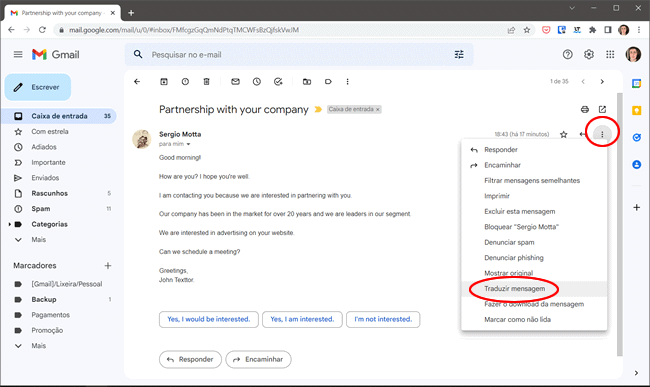 como traduzir email gmail img2 como traduzir email gmail img2