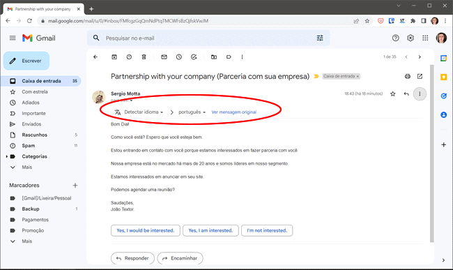 como traduzir email gmail img3 como traduzir email gmail img3