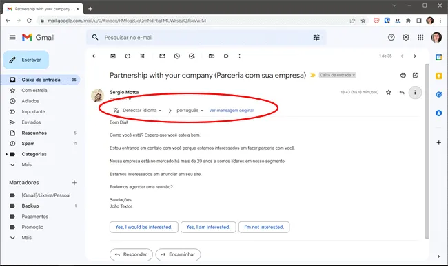 como traduzir email gmail img3 como traduzir email gmail img3