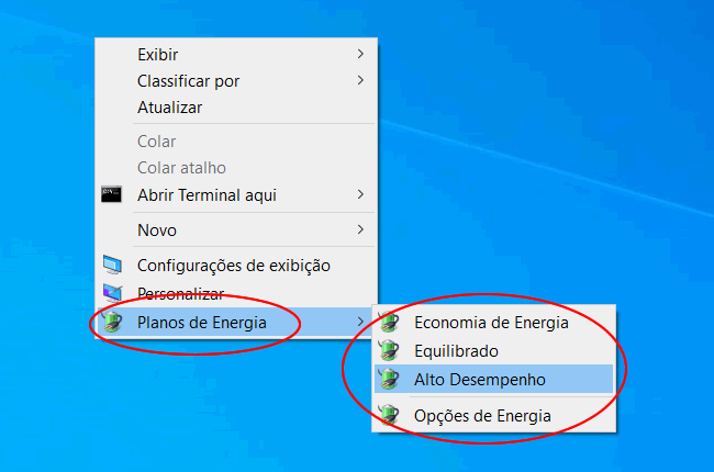 como adicionar plano energia menu contexto img5