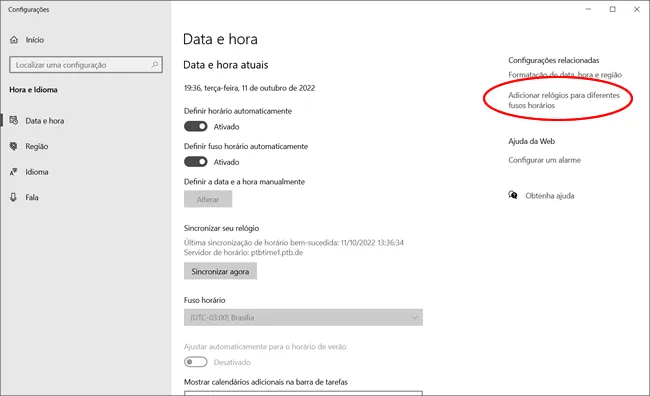 como adicionar relogio fuso horario windows img2 como adicionar relogio fuso horario windows img2
