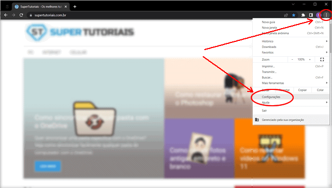 como alterar pasta download chrome img1