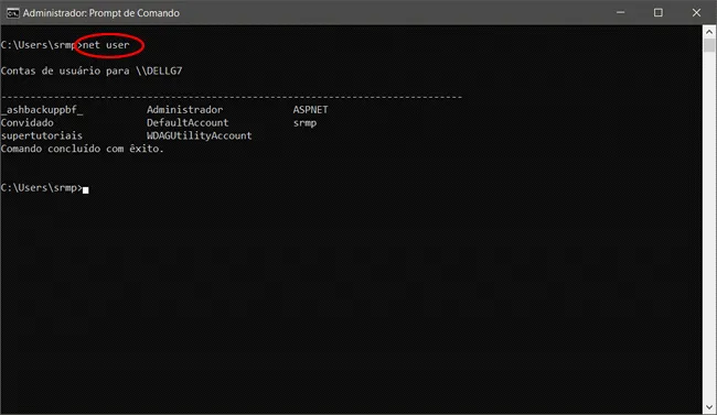 como trocar senha usuario windows prompt comando img2