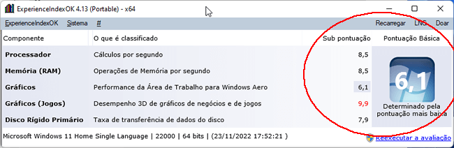 como calcular indice experiencia windows11 img6