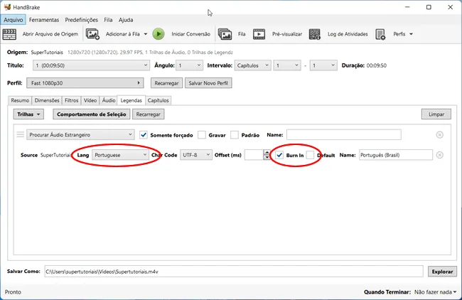 como gravar legenda videos handbrake img3