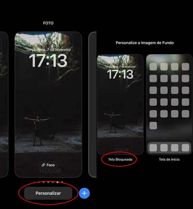 como adicionar texto tela bloqueio Iphone img4