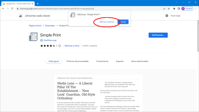 como fixar extensao chrome img2
