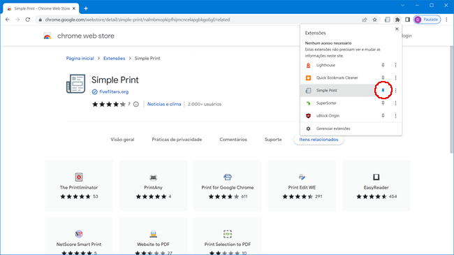 como fixar extensao chrome img4